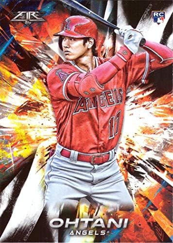 2018 Topps Fire Baseball 150 כרטיס טירון Shohei Ohtani