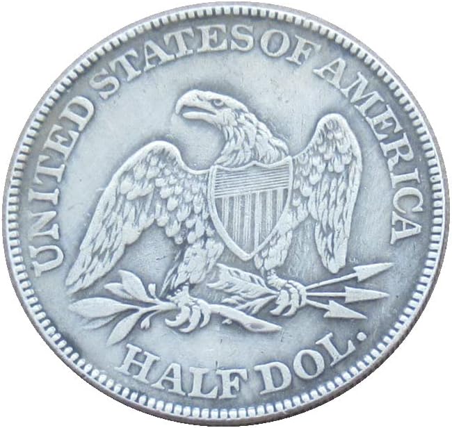 דגל חצי דולר ארהב 1856 מטבע זיכרון מעתק מצופה כסף