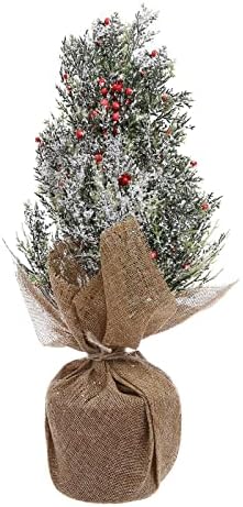 Iecoii 12 אינץ 'עץ חג המולד מיני, עץ חג מולד קטן מלאכותי, עץ חג המולד של השולחן, מסיבת חג מפלגת חג המולד