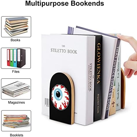 גלגל העין דפוס ללא החלקה עץ תומכי ספרים כבד החובה ספר פקק עבור דקורטיבי מדפים