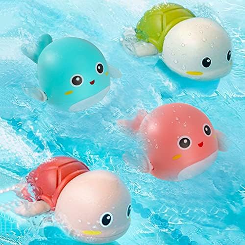 תינוק צעצועי אמבטיה לפעוטות 1-3 חמוד שחייה צב ודולפין אמבטיה צעצועי רוח עד תינוק אמבטיה צעצועי עבור תינוק