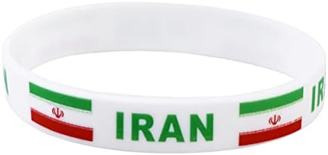 6 יחידות העולם גומי צמיד צמיד הוקי אלופות אוהדי יד צמידי יד התעמלות דגל כדורגל תומך רוגבי איראני