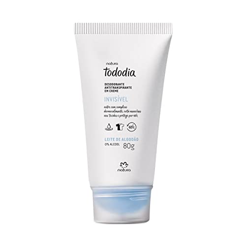 Natura Tododia Leite de Algodao Desodorante Em Creme Invisivel 80 G Deodorant חלב כותנה