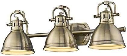 תאורת זהב 3602-ו3 אב-רד דאנקן מתקן אמבטיה, 8.75 אינץ 'על 35.375 אינץ ' על 8.5 אינץ', פליז מיושן בגוון אדום
