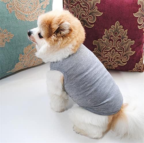 2-חבילה מוצק צבע כלב חולצה, רך לנשימה כלב בגדים קל משקל קיץ מגניב חיות מחמד הלבשה עבור קטן בינוני