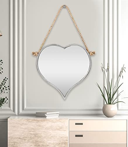 מראה קיר Ruidoz עם לב בצורת לב בגודל 17 אינץ
