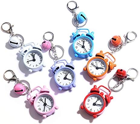 שעון יפה מחזיק מפתחות עיצוב חמוד חידוש טבעת ילד צעצוע מיני מתנה קול רבע פעמון