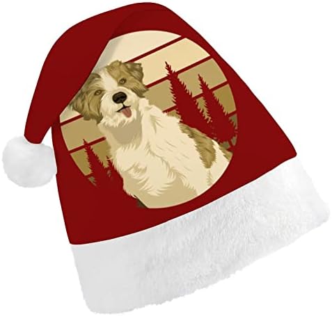 רטרו גבול רועה חג המולד כובע סנטה כובע מצחיק חג המולד כובעי חג מסיבת כובעי עבור נשים / גברים