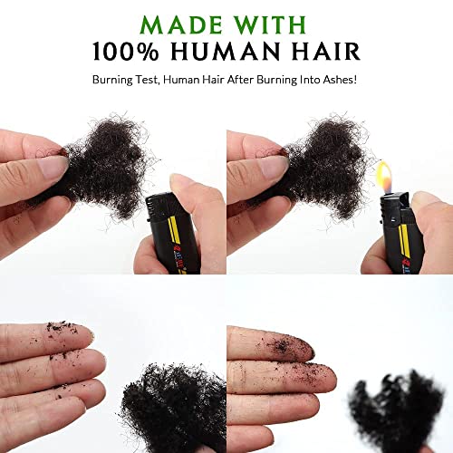 אפרו קינקי בתפזורת שיער טבעי 8 אינץ חבילה של 2 טבעי קולעת שיער עבור ראסטות לוקי תיקון הארכת