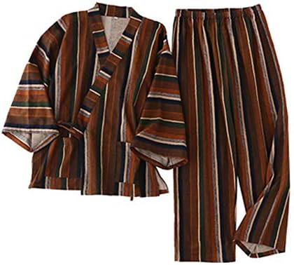 פניקס וונדר יפני סגנון כותנה קימונו פיג ' מה חליפת חלוק סט שתי חתיכה הלבשת, ד25