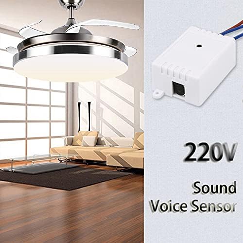 מתג חכם מתגי גבר50 מודול 220 וולט גלאי קול קול חיישן אינטליגנטי אוטומטי על כיבוי אור מתג אביזרי מדרגות