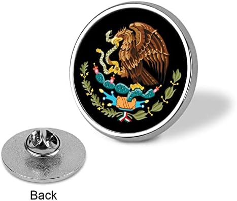 דגל מקסיקו נשר סיכה סיכה עגולה תכשיט תא דש בהתאמה