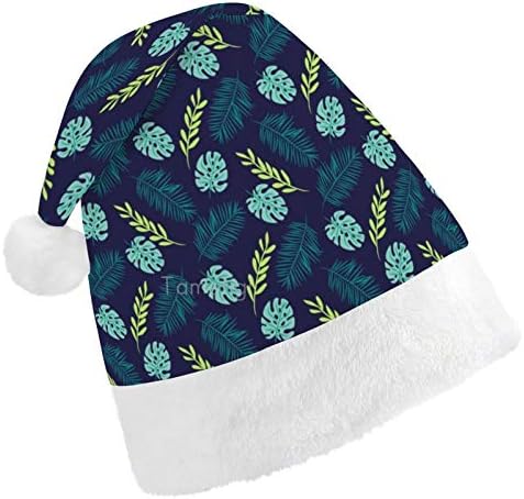 חג המולד סנטה כובע, עצים טרופיים עלים חג המולד חג כובע למבוגרים, יוניסקס נוחות חג המולד כובעי