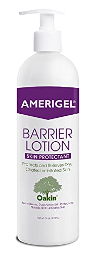 צרור קרם מחסום Amerigel - קרם מחסום מגן על עור מגן - בקבוק קרם מחסום עם הגנת משאבה מפני עור, סדוק וסדוק