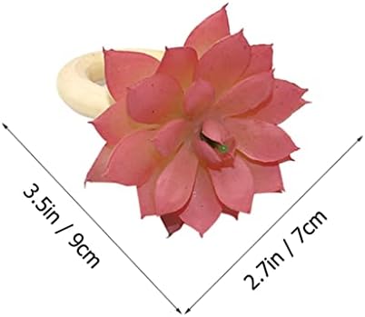 טבעת טבעת טבעת טבעת טבעות שולחן אירוע פרחים חתונה לחתונה מעודנת קישוט קישוט דקורטיבי מעודן אבזם עסיסי