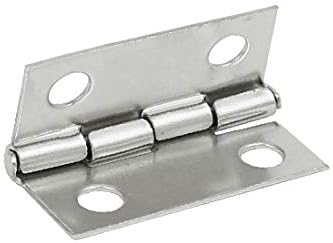 קופסת תכשיטים X-Deree דלת צינור צינור מתקפל צירים כסוף טון כסף אורך 18 ממ 10 יחידות (Caja para Joyero, Puerta,