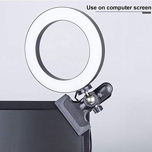 לא 20 סמ למלא טבעת אור עבור טלפון נייד מחשב בהירות מתכוונן סלפי אורות שידור חי וידאו למלא אור יופי