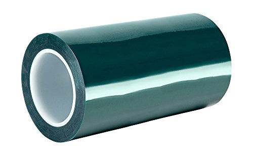 TapeCase M-40 X 72YD פוליאסטר ירוק/קלטת דבק סיליקון, אורך 72 yd, 40 רוחב