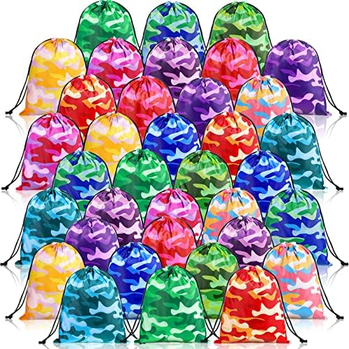 AMYLOV EMOUFLAGE CAMO תיקי מגרש תיקי מסיבה לטובת ילדים עניבה צבעונית תיק מתנה צבועה תיק מתנה ממתקים