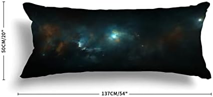 כוכבי UTF4C כוכבי הלכת גלקסי גוף כרית גוף כותנה כותנה 20 x 54 מבוגרים רכים עם כרית רוכסן מכונת