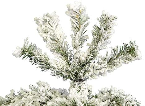ויקרמן 4.5 'עץ חג המולד מלאכותי של עיפרון פסיפיק, עץ פו מכוסה שלג - עיצוב בית מקורה עונתי