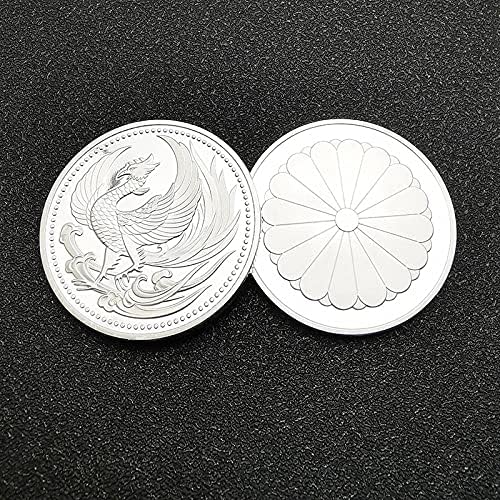 תרבות מסורתית יפנית פיניקס נירוונה יפנית פיניקס מטבע מטבע אוספי מצופה כסף עם כיסוי מגן