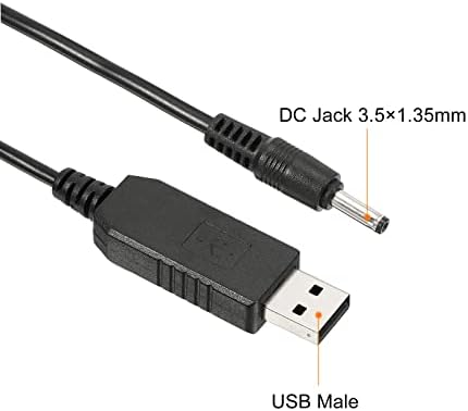 Patikil 6W 1a USB שלב על ממיר מתח, 2 חבילות DC 5V עד DC 9V מתאם אספקת חשמל מתאם ג'ק 3.5x1.35 ממ כבל