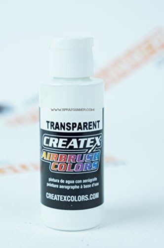 CreateEx Airbrush צבעים 5131 לבן שקוף 2oz. צבע מ- SpreayGunner