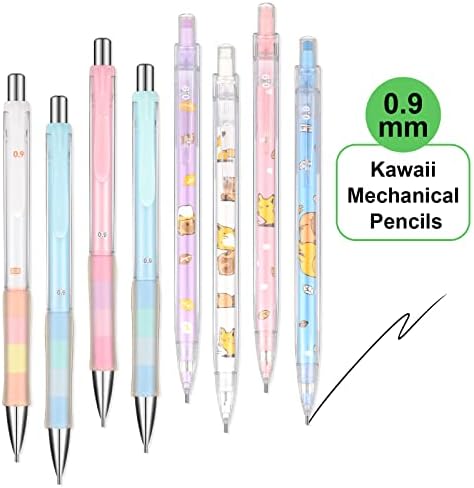 40 מארז 0.5 ממ 0.7 ממ 0.9 ממ מעורב חמוד מכאני עפרונות קריקטורה מגניב עפרונות קוואי עיפרון פסטל