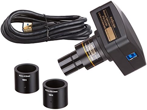 Amscope led trinocular zoom stereo מיקרוסקופ 3.5x-180x ו- 14MP מצלמת USB3