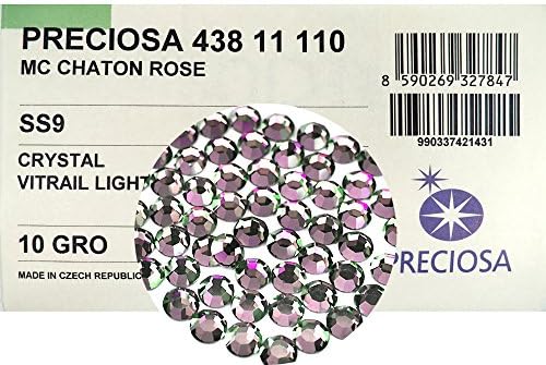 אור ויטראיל קריסטל, קריסטלים צ'כיים מקוריים קריסטלים ריינסטון, SS9 ~ 1440 יחידות