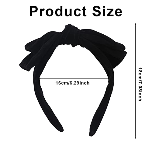 וין יופי שחור שיער קשת סרט קשת סרטי ראש עבור בנות נשים שחור כיסוי ראש שחור סרטי ראש לנשים קשר קשת טורבן רחב סרטי