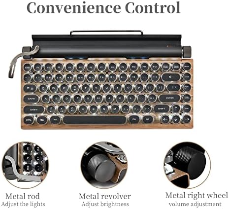 גואזי חנות 83-מפתח מכאני מקלדת דוט רטרו מכונת כתיבה מכאני מקלדת אלחוטי, מקלדת משחקים מכאני, אנטי רוח רפאים