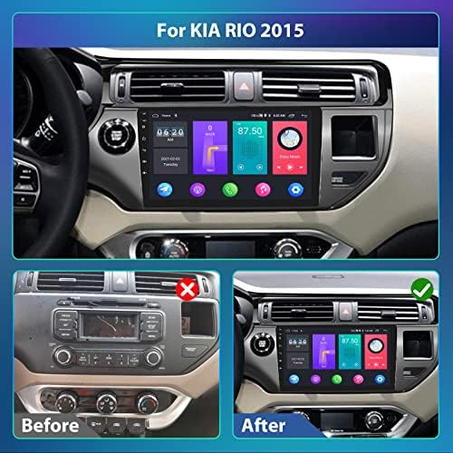 רדיו סטריאו לרכב של פודופו עבור קיה ריו 2015, 9 אינץ 'אנדרואיד 12 רדיו רכב מסך מגע ב- Dash עם 24 UIS עם נושאים,