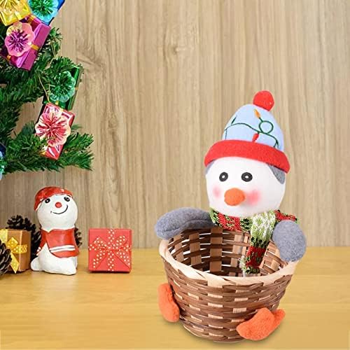 שיוס 2022 אריזת מתנה קישוטי סל חג המולד חג המולד סוכריות פירות ילדי בית תפאורה משפחה פיסול של 3