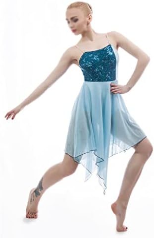 CCBUY כחול כהה נצנף שמלת ריקוד בלט בלט למבוגרים ביצועים שלב שלב