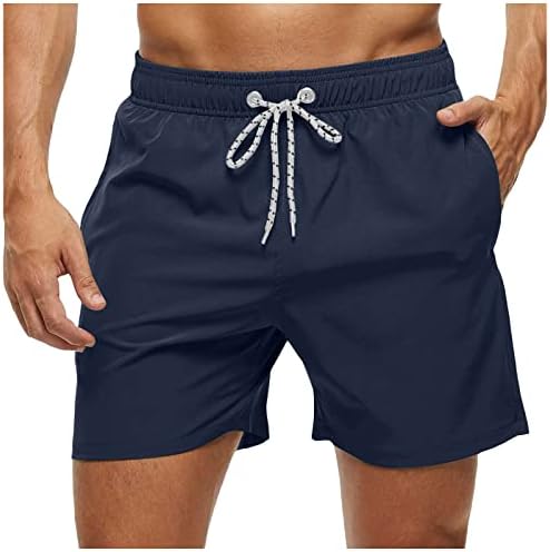 מכנסיים קצרים לגברים מכנסי חוף יבש מהיר של גברים רגילים שלוש מכנסיים רבעים מכנסיים שחייה רופפים אימון