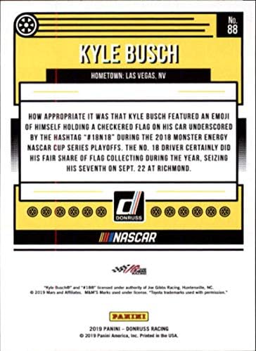 2019 Donruss Silver 88 Kyle Busch M&M's/Joe Gibbs Racing/Toyota Racing Ward