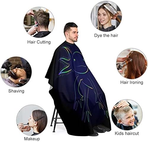קשת מסוגננת Axolotl Barber CAPE מקצועית חיתוך שיער חיתוך מספרה מספרה שכמייה אביזרי ברבר לגברים נשים