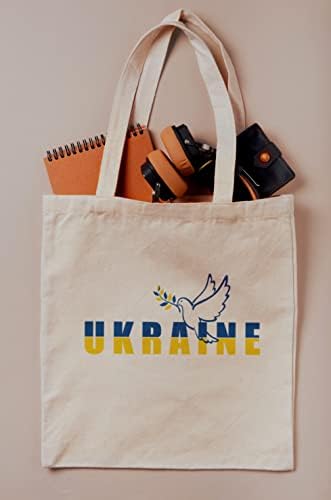 דגל אוקראינה שקיות מכולת לשימוש חוזר תיק תיק קניות תיק קניות שקית תיק קטן