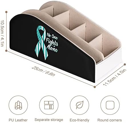 צוואר הרחם סרטן מודעות דגל טלוויזיה שלט רחוק מחזיק עם 6 תאים נושא כלים תיבת שולחן אחסון ארגונית עבור בלו ריי