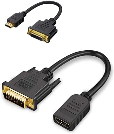 כבלים דו-כיווניים 4K HDMI נקבה ל- DVI-I מתאם זכר ו- DVI-I נקבה ל- HDMI מתאם זכר