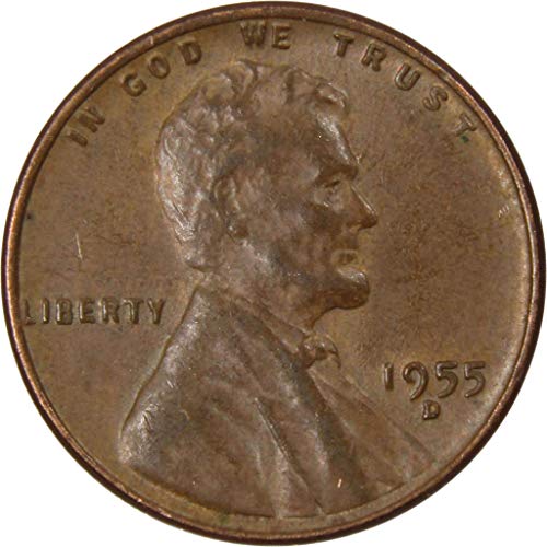 1955 D Lincoln Weat Cent ag על פרוטה ברונזה טובה 1C מטבע אספנות