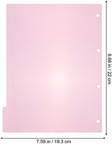 אליפיס 2 אינץ קלסר 5 קלסר חוצצים צבעוני נייר מחיצת דף כרטיסי עבור 6-חורים טבעת קלסרים מחברות