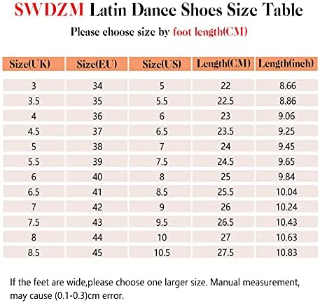 SWDZM נשים מגפי ריקוד לטיני צץ בוהן סלסה אולם נשפים תרגול נעלי ריקוד בקרסול, דוגמנית ycl456
