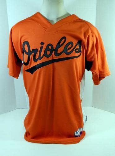 2007-08 Baltimore Orioles Olson 76 משחק השתמש ב- Orange Jersey BP ST 014 - משחק משומש גופיות MLB