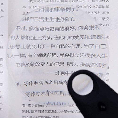 הואנג-שינג - זכוכית מגדלת כף יד עם נורת לד פי 20 לתצפית על סטודנטים זכוכית מגדלת תכשיטים