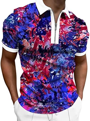 4 ביולי חולצות לגברים, פטריוטית גברים של פולו חולצות מהיר יבש אופנה גולף חולצות אמריקאי דגל עיצוב