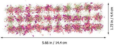1 גיליון עשה זאת בעצמך מיניאטורי פרח אשכול עצמי דבק פרח צמחייה קבוצות סטטי דשא ציצים עבור רכבת נוף
