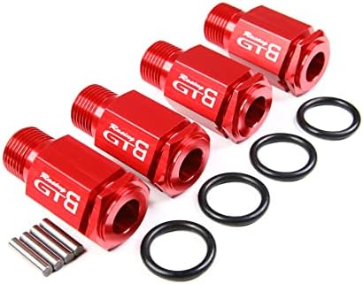 GTB CNC אלומיניום 50 ממ מרחיבים + כובע אגוזים עבור 1/5 RC רכב LOSI מדברי באגי DBXL MTXL DBXL-E /2.0 שדרוג